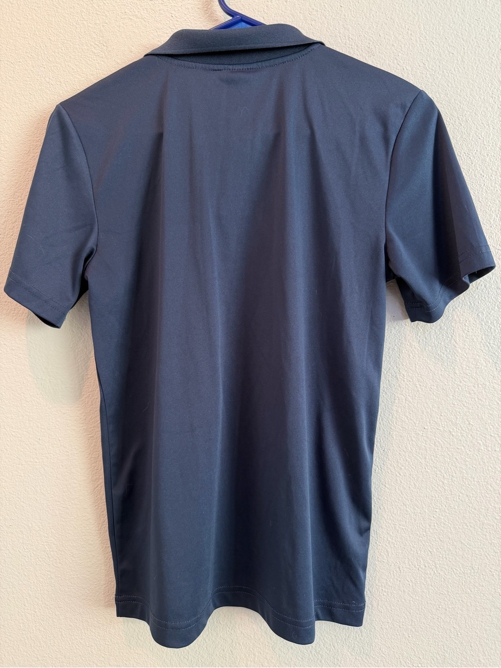 Nike Navy Polo with White Swoosh Accents - Picture 4 of 4
